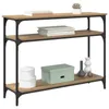 vidaXL Stolik konsola Artisan dąb 100 x 29 x 75 cm materiał Podgląd zdjęcia produktu 2