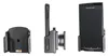 Three views of a black smartphone holder. Produktbild-Vorschau