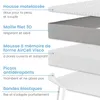 ELONEO Topper de matelas viscoélastique 80x190cm, Voir les images du produit 2