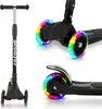 Kinderroller Faltbar Tretroller Cityroller LED Räder Produktbild-Vorschau 1