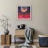 Gerahmtes Poster - Rahmen in heller Eiche - Mond Schaukel Produktbild-Vorschau 7