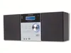 A stereo system with two speakers and a central unit with a display and controls. Voir les images du produit