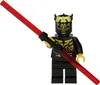 A LEGO minifigure of Savage Opress holding a red lightsaber. Podgląd zdjęcia produktu