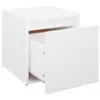 vidaXL Cassettiera bianca 40,5x40x40 cm in materiale Anteprima dell’immagine prodotto 5