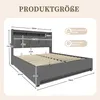 okwish Doppelbett 140x200 Polsterbett mit Matratze,mit Produktbild-Vorschau 7