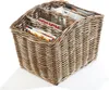 Kobolo stojak na czasopisma z rattanu kubu szary - 4 Podgląd zdjęcia produktu 2