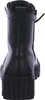 A back view of a black leather boot with a thick sole. Náhled obrázku produktu