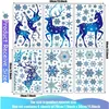Decoraciones navideñas para ventanas, adhesivos, diseño de Vista previa de la imagen del producto 2