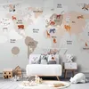 Selbstklebende Folie Fototapete - World Map in Beige Tones Produktbild-Vorschau 2