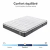 Matelas 120x200 cm, épaisseur 22 cm, avec sommier intégré. Voir les images du produit 3