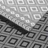 Designer Teppich Beidseitig Ethno Kelim Grau Schwarz Produktbild-Vorschau 6