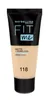 A product shot of a Maybelline Fit Me! Foundation bottle. Náhled obrázku produktu