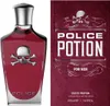 A bottle of Police Potion perfume and its packaging are shown side-by-side against a white background. Náhled obrázku produktu