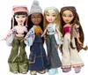 Four Bratz dolls standing together against a white background. Podgląd zdjęcia produktu