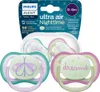 A package containing two Philips Avent Ultra Air Nighttime pacifiers. Voir les images du produit