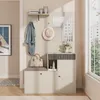Merax Garderoben-Set 110x185,5x37 cm, Flurgarderobe mit Produktbild-Vorschau 1