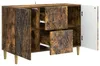 Dressoir Gerookt eiken 89 x 34,5 x 60 cm Bewerkt hout Productafbeelding-voorbeeld 4