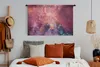 MuchoWow® Wandteppich Wandbehang Weltraum - Orange - Sterne Produktbild-Vorschau 4