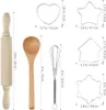 Chef Set Kinder Schürzen, 11 Stücke Kinder Kochen Spielen Produktbild-Vorschau 5