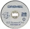 A close-up view of a Dremel cutting disc. Anteprima dell’immagine prodotto