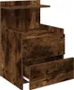 vidaXL Noční stolek se 2 zásuvkami, kouřový dub 40x36,5x62 Náhled obrázku produktu 5