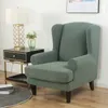 Premium Wingback Stuhlbezug 2-teilige Hohe Dehnung Jacquard Produktbild-Vorschau 11