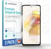 A product shot of a 3-pack of screen protectors for a Motorola Moto G73 5G, along with camera lens protectors, displayed next to the product packaging. Produktbild-Vorschau