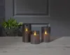 Świeca Led woskowa szklana M-TWINKLE czarna 15cm ruchomy Podgląd zdjęcia produktu 4