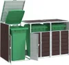 A product shot of a trash bin enclosure with multiple compartments. Náhled obrázku produktu