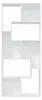 vidaXL Regál biely 67x24x161 cm odvodený výrobok z dreva Náhľad obrázku produktu 7
