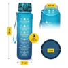 4FIZJO Sportovní láhev na pití 1000 ml, tritanová, modrá Náhled obrázku produktu 3
