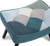 HomeMiYN Loungesessel aus Kunstleinen, Colorblock-Design, Produktbild-Vorschau 3