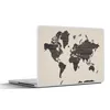 MuchoWow® Laptop Aufkleber Sticker Cover Weltkarte - Braun Produktbild-Vorschau 1