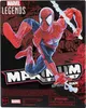 The image shows the packaging of a Marvel Legends Spider-Man action figure. The packaging features a dynamic illustration of Spider-Man in action against a comic book-style background. Podgląd zdjęcia produktu