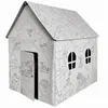 Malhaus Tiere Kartonhaus zum Bemalen, 100x78x110 cm Produktbild-Vorschau 1