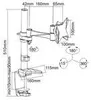 Neomounts DS90-325BL1 - Befestigungskit (voll beweglicher Produktbild-Vorschau 21