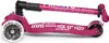 Micro Kinder Scooter Maxi Deluxe LED Faltbar , Hellrot Produktbild-Vorschau 3