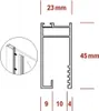 BuyLando - U Profil Aluminium für Glaswände 2000 x 21 x Produktbild-Vorschau 2