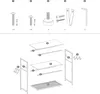 An exploded view diagram showing the assembly of a shelf unit. Produktbild-Vorschau
