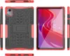 Lenovo Tab M11 Hülle - Panzer Back Cover mit Ständer - Rot Produktbild-Vorschau 9