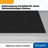 A close-up view of a black induction cooktop with touch controls, set into a countertop. Produktbild-Vorschau