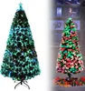 LZQ Arbre de Noël en PVC Artificiel 210 cm avec LED fibre Voir les images du produit 1