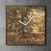 Coloray Uhr auf Leinwand 30x30 cm Wand Uhr Dekoration Produktbild-Vorschau 2
