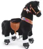 PonyCycle Klassisch Modell U Schwarzes Pferd Reitspielzeug Produktbild-Vorschau 1