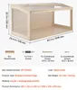 VEVOR Hamsterkäfig Nagerkäfig Nagarium Hamstergehege Holz Produktbild-Vorschau 7