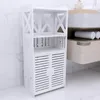 Badezimmerschrank Badschrank mit Tür und Regal 90 x 40 x 25 Produktbild-Vorschau 2