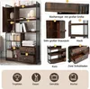 Libreria Sweiko, libreria a 6 ripiani con ante e cassetti Anteprima dell’immagine prodotto 10