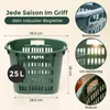 Erntekorb Gartenkorb, Grün, 25 Liter,10  Stück Produktbild-Vorschau 2