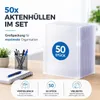 50x Aktenhüllen A4 transparent – Seitlich offene Produktbild-Vorschau 2