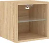 vidaXL Nástěnná TV skříňka s LED osvětlením dub Sonoma Náhled obrázku produktu 6